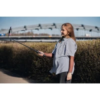 FORCELL F-GRIP MagSelfie S100M selfie lazda su belaidžiu nuotolinio valdymo trikojio stovu juoda