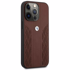 BMW odinis lenktas perforuotas dėklas iPhone 13 Pro / iPhone 13 - raudonas