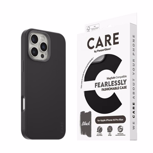 CARE by PanzerGlass Mados dėklas telefonui iPhone 16 Pro Max 6.9" juodas/juodas Magnetinis 1380