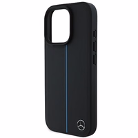 Mercedes MB Blue Line odinis magnetinis iPhone 16 Pro dėklas - juodas