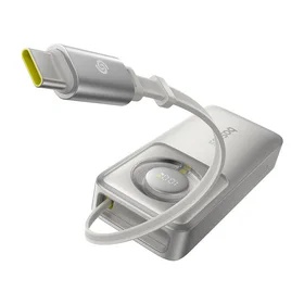 Išorinė baterija Baseus OS Free2Pull 10000mAh 30W + laidas (pilka)