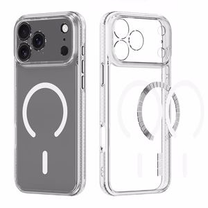 Dux Ducis CLIN MAG Чехол совместимый с MagSafe для iPhone 17 Pro (Open Ring Version) прозрачный