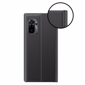 Dėklas telefonui knygos tipo su išmaniuoju langu Xiaomi Redmi K40 Pro+ / K40 Pro / K40 / Poco F3 - mėlynas