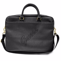 Guess Saffiano Script rankinė 16" nešiojamam kompiuteriui - juoda
