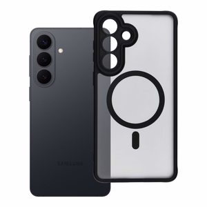FULL MATTE MAG COVER dėklas telefonui suderinamas su MagSafe Samsung S26 Edge juoda
