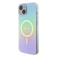 Guess GUHMP15MHITSQ iPhone 15 Plus 6.7" turkio/turkio kietas dėklas IML Iridescent MagSafe