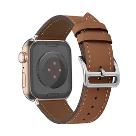 Odinė kilpa Apple Watch 38/40/41 dizaino 1 ruda