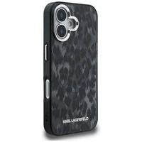 Karl Lagerfeld IML Leopard Pattern MagSafe deklas iPhone 16 - juodas