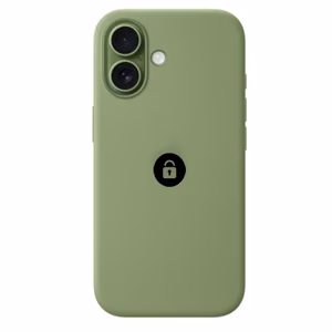 Dėklas "Silicone Case v2" iPhone 17 Pro Max / Šviesiai samanotas / pakuotėje