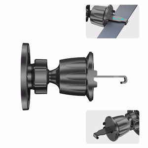 "Tech-Protect N58" magnetinis "MagSafe" automobilinis laikiklis, skirtas kabinai, priekiniam stiklui arba oro ventiliacijos angai - juodas