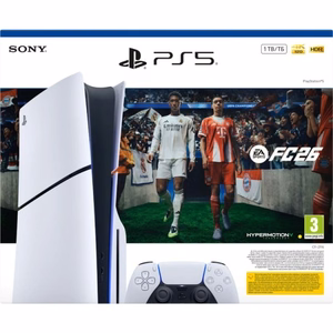 Sony PlayStation 5 Slim + EA Sports FC 26 rinkinys 1 TB Wi-Fi juodas, baltas