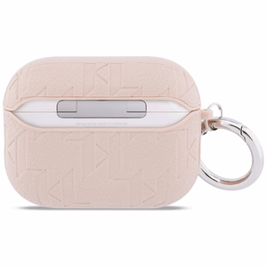 Karl Lagerfeld Monogram Karl & Choupette Head Dėklas for AirPods Pro 3 - rožinis