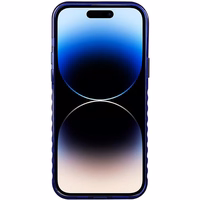 Audi IML Magnetinis dėklas su dideliu logotipu telefonui iPhone 14 Pro Max - mėlynas