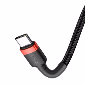 Baseus kabelis Cafule PD USB-C - USB-C 2,0 m raudonas-juodas 60W