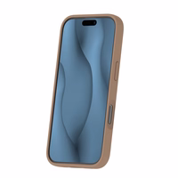 Silikoninis Thin Mag dėklas for iPhone 16 Pro 6,3" rudas