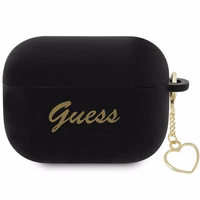 Guess GUAP2LSCHSK ausinių dėklas (m) - juodas Silicone Charm Heart Collection