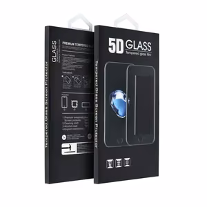 5D pilno klijų grūdintas apsauginis stiklas – iPhone 12 / 12 Pro juodas