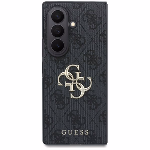 Juodas „Guess Big 4G Logo“ dėklas, skirtas „Samsung Galaxy Z Fold8 Ultra“