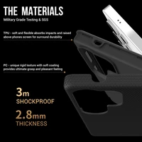 Dėklas Perfectionists Triangle Case Samsung S938 S25 Ultra juodas