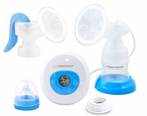 Esperanza ECM003B Gemelos – 2-in-1 electric and manual breast pump