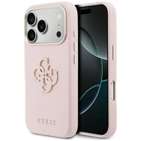 GUESS case for IPHONE 17 Pro Max GUHCP17X5PS4RGGP (PU FW Resin Logo) pink