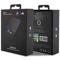BMW M Collection MagSafe 5W 3000mAh Inductive Power Bank - Black