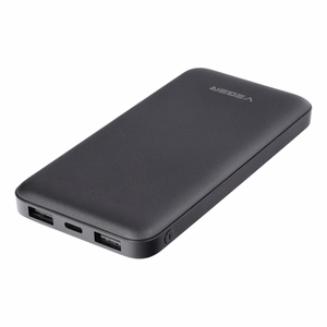 VEGER išorinė baterija 10000 mAh 2A A10 (W1065) juoda