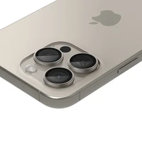 Spigen Optik.tR EZ Fit kameros apsauga iPhone 14 Pro / Pro Max / 15 Pro / Pro Max – natūralus titanas, 2 vnt.