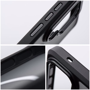 Case for Samsung S26 ULTRA Forcell F-Protect Smoke Hybrid Premium compatible with MagSafe black