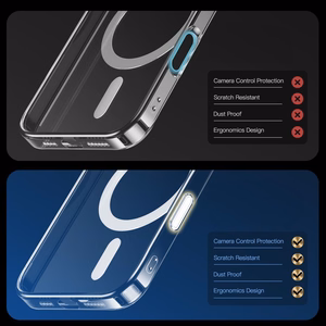 Tech-Protect Flexair Hybrid CC Magnetinis iPhone 16 Pro dėklas - skaidrus