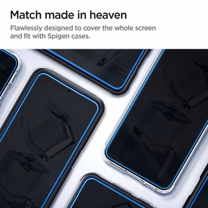 Spigen Glas.tR EZ Fit apsauginis stiklas Samsung Galaxy S23 - 2 vnt.
