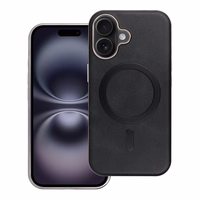 GENTLEMAN MAG COVER Dėklas telefonui, suderinamas su MagSafe, skirtas IPHONE 16 PRO MAX juodas