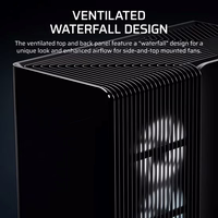Corsair 4500X LX-R RGB Tempered Glass Mid-Tower, Black „Midi Tower“ Juoda
