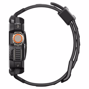 Чехол Spigen Rugged Armor Pro для Apple Watch Ultra (49mm) с ремешком — чёрный