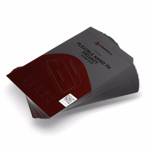 Hibridinė nano stiklo plėvelė pjovimo aparatui Forcell F-Protect Flexible NANO 7H PRIVACY 196 x 125 mm 25 vnt.