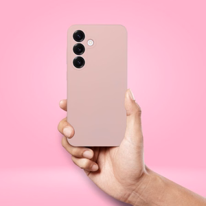 Dėklas SILIKONINIS 2mm for HONOR Magic 8 Lite smėlinis rožinis