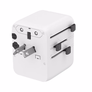 Gembird TPA-1A2C20-01-W universalus kelioninis maitinimo adapteris, 20 W, baltas