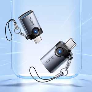 Adapter OTG USB C to USB A Hoco 3A UA46C gray