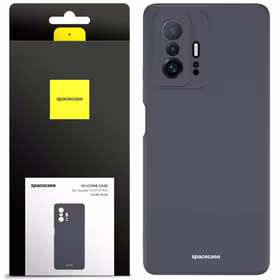 Spacecase silikoninis dėklas Xiaomi 11T/11T Pro juodas