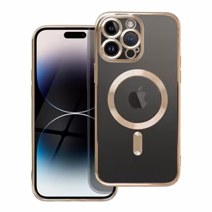 Case for iPhone 12 Pro Electro Mag Cover compatible with MagSafe gold