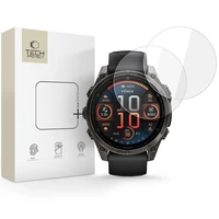 Tech-Protect Glass Fit+ 2-pack grūdintas stiklas Garmin Fenix 8 47mm - skaidrus
