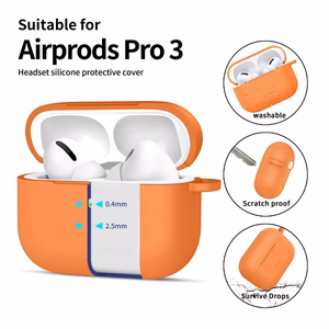 Tech-Protect silikoninis dėklas su kabliuku AirPods Pro ausinėms - oranžinis