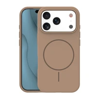 Silicone Thin Mag case for iPhone 17 Pro Max 6,9" brown