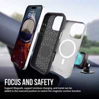 Dėklas Perfectionists Triangle Mag Case Apple iPhone 13 Pro Max sidabrinis