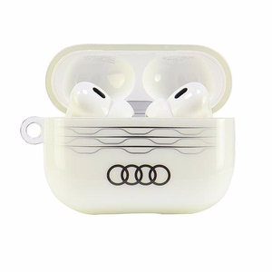 Audi IML geometrinis raštas dėklas AirPods Pro 2 - baltas