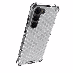 Honeycomb dėklas Samsung Galaxy S23+ šarvuotas hibridinis dangtelis permatomas