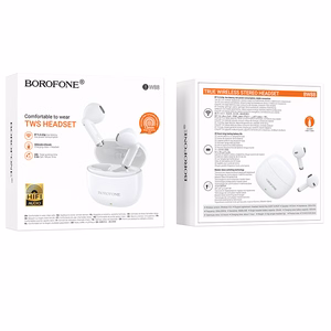 Borofone TWS Bluetooth наушники BW88 Deep Rhyme белый