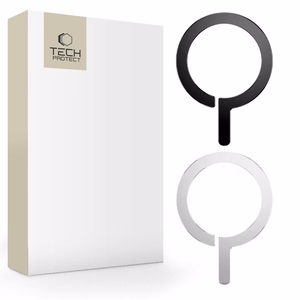 TECH-PROTECT METALRING MAGSAFE UNIVERSAL MAGNETIC RING 2-PACK JUODAS & SIDABRINIS