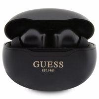 Guess GUTWST50EK TWS Bluetooth ausinės + įkrovimo stotelė - juodos Classic EST