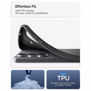 SPIGEN dėklas LIQUID AIR, skirtas SAMSUNG S26, matinis, juodas